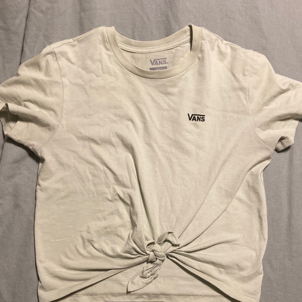 Vans mint green tie shirt